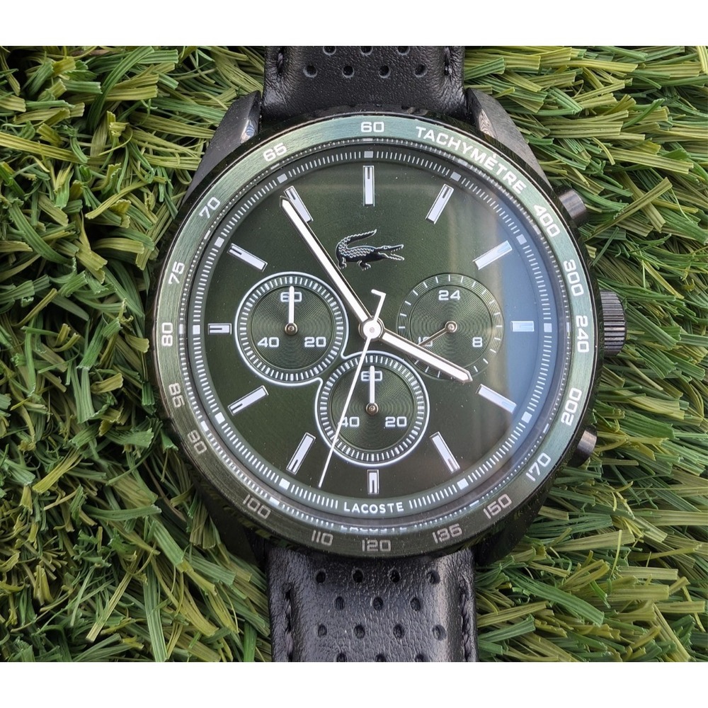 Lacoste Boston‎ Men's Chronograph Watch Moss Green Stainless Steel